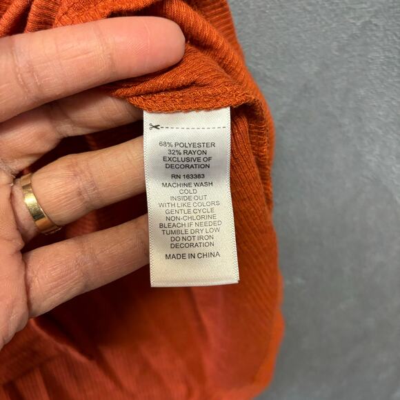 Rio & Rian Plus Size 1X Rustic Quaint Eyelet Crochet Dainty Western Cut Out - Picture 8 of 11